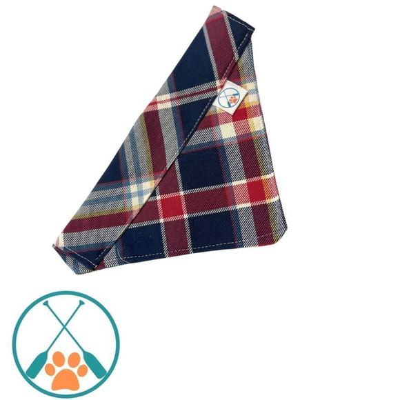 Classic Plaid Dog Bandana by Lake Pup – Small/Medium - Picture 3 of 4